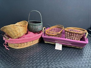 Woven Basket Mixed Lot (Lot of 6)