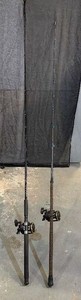 Two Fishing RodsReels Shakespeare Alpha and Boca Quantum Rods with Okuma Star Drag Reels