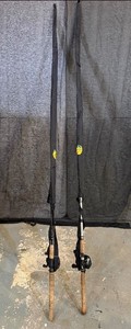 Shimano Vorus Fishing Rod with Curado Reel and Bass Pro Chop Mega Cast Fishing Rod with Shimano Bantam Reel (details below)