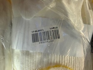 Large Cutgaurd Gloves White (Approx 48 Pairs)