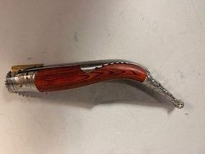 Reble Edge Knife Stainless Steel Blade Ratched Release 9 Overall