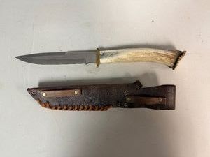 Silver Stag Hunting Knife 17 Overall