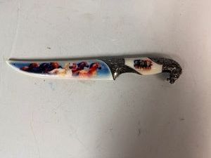 Horse Design Collectible Knife 13.5 Overall