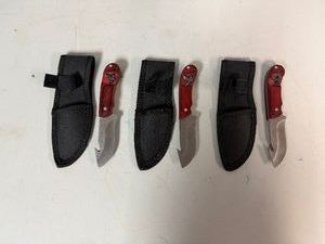 Three 6 Skinning Knives