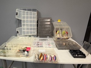 Plastic Tackle Boxes and Fishing Supplies