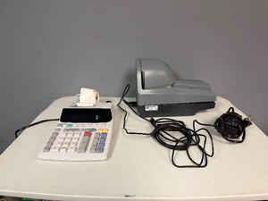 Sharp Adding Machine and Digital Check Scanner