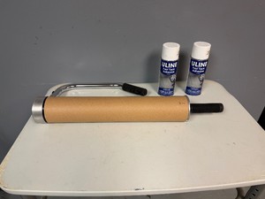 ULINE Hand Shrink Wrapper, 2 ULINE Fast Tack Adhesives Spray Bottles