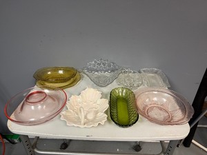Vintage Glass Serving Pieces