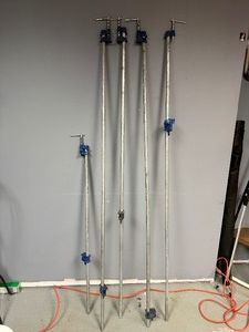 Five Metal Woodworking Clamps