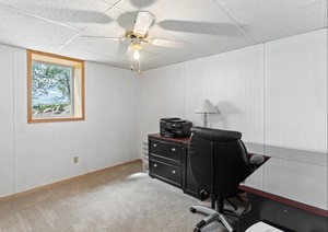 Home Office Black Desk with Wood Top with Glass Table Tops. Desk was disassembled to transport to auction site.   (Chair not included)