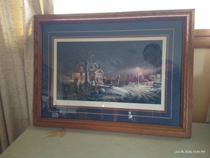 Framed Terry Redlin Print Winter Wonderland