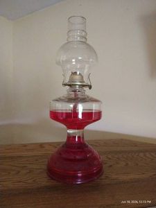 P&A Mfg. Co. Eagle Oil Lamp - 16.5 Tall