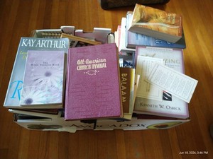 Box of Christian Books - Many Devotionals