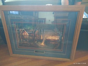 Framed Terry Redlin Print Autumn Evening
