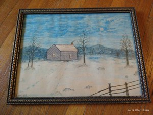 Ruth Emslie Original Framed Picture - 13 x 10