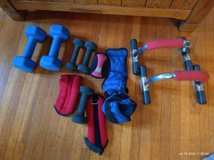 Exercise Lot - Weights & Push-Up Bars