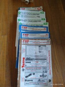 (7) Modern GF County Plat Books & Maps