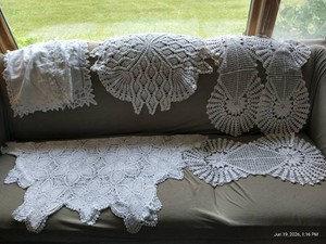 Lovely Large Doilie Lot