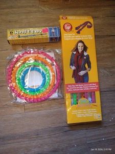 (3) Knitting Looms & Book
