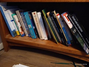 Shelf of Health-Related Books - Natural Healing, Diet, Etc.