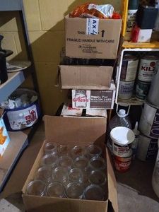 Very Large Lot of Canning Jars & Lids