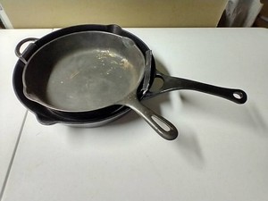 (2) Cast Iron Skillets