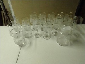 (15) Piece Lot of Vintage Christmas Glassware
