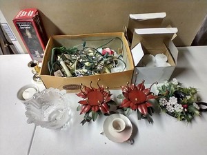 Lot of Candles, Candle Holders, Etc.