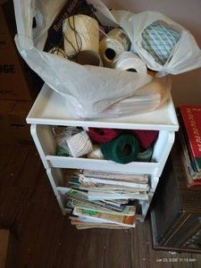 Organizer of Thin Crochet Thread, Knitting Magazines, Books, Etc.