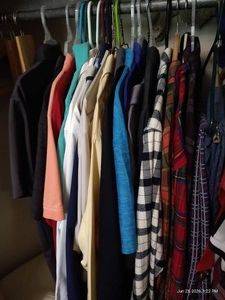 Mens Dress Shirts, Flannels, Polos, & Pants - L-XL
