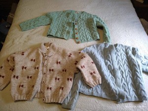 (3) Handmade Wool Sweaters