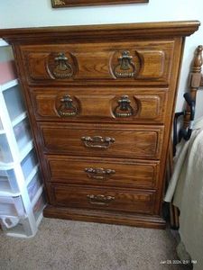 Tall Wooden Dresser