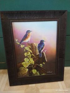 Framed Jim Hansel Touch of Spring Print - 16.5 x 18.5