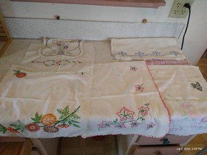 Embroidered Dresser Scarves & Table Runners