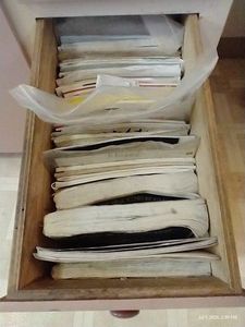 Drawer of Misc. Parts Catalogs & Manuals