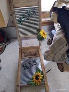 (2) Small Decorative Washboards