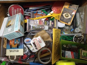 Drawer Contents - Hardware, Misc. Household & Garage Items