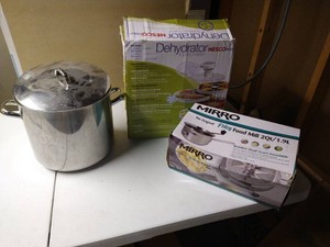 Stainless Steel Stock Pot, Dehydrator, & Food Mill