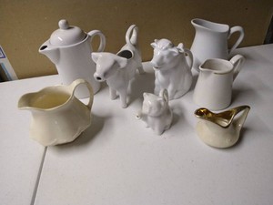 Mixed White Creamer Lot