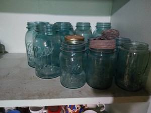 Lot of Aqua Ball Jars