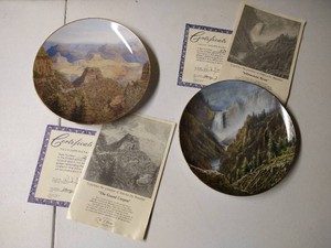 (2) Collector Plates - Yellowstone River & The Grand Canyon
