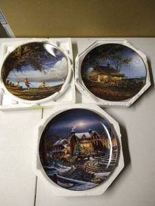 (3) Terry Redlin Plates