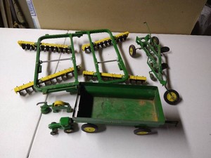 Lot of Vintage Toy John Deere Implements
