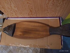 Vintage WoodMetal Charcuterie Board - Over 12