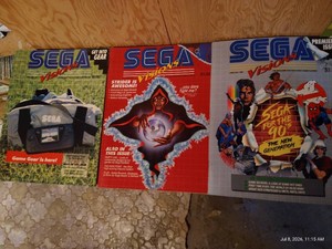 (3) Vintage Sega Visions Magazines - Issues 1, 2, & 4