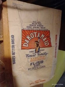 Vintage Dakota Maid Flour Sack