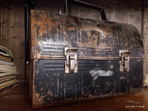 Vintage Metal Lunch Box & Thermos