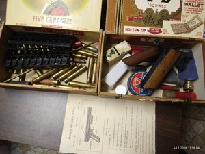 (2) Vintage Cigar Boxes & Contents
