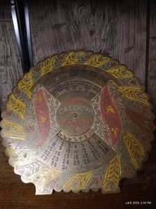 Vintage Metal 100-Year Calendar