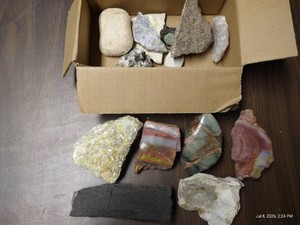 Box of Rocks, Petrified Wood, Etc.